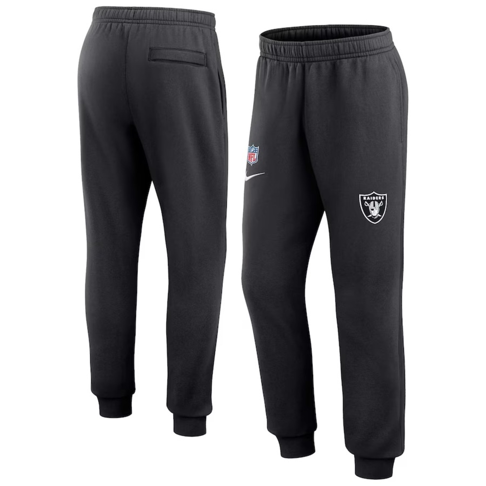 Mens Nike Las Vegas Raiders Sideline Club Fleece Sweatpants Joggers Black Size M